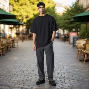 Hey Dude Wally Grip Craft Leather Black Mens Loafers Casual Shoes Size 9 NEW